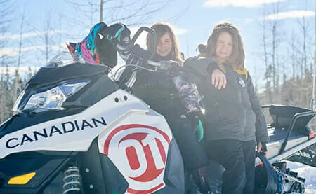 Callaghan cruiser family snowmobile tour